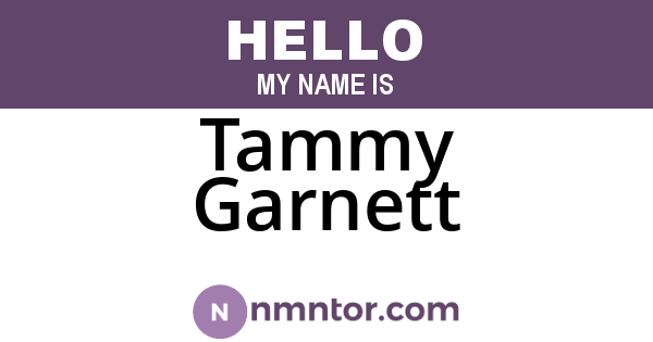 Tammy Garnett
