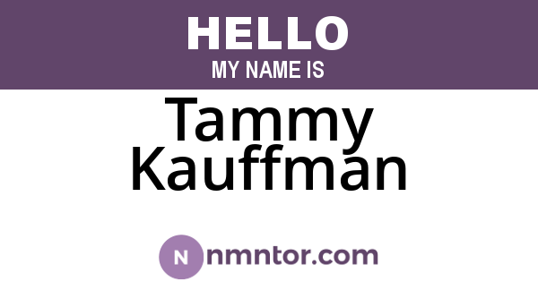 Tammy Kauffman