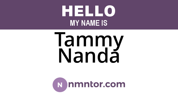 Tammy Nanda