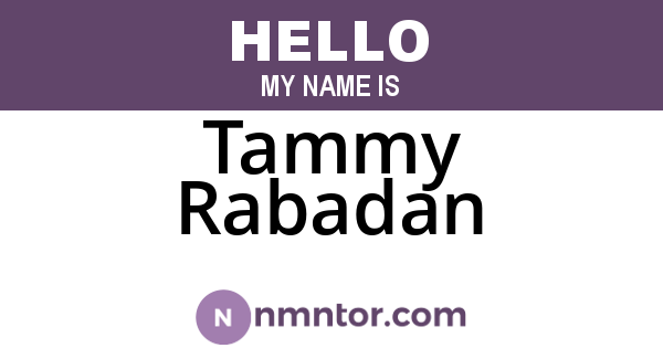 Tammy Rabadan