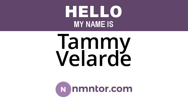 Tammy Velarde