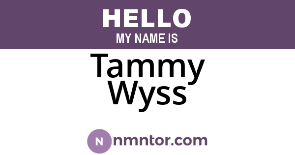 Tammy Wyss