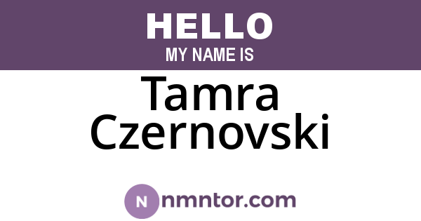 Tamra Czernovski