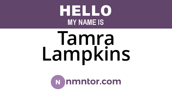 Tamra Lampkins