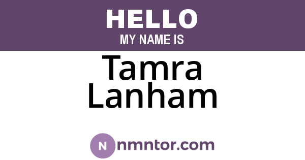 Tamra Lanham