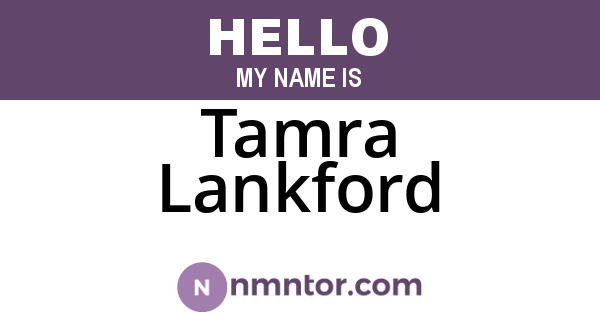 Tamra Lankford
