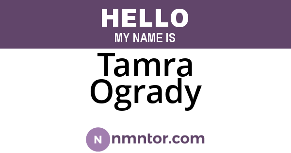 Tamra Ogrady