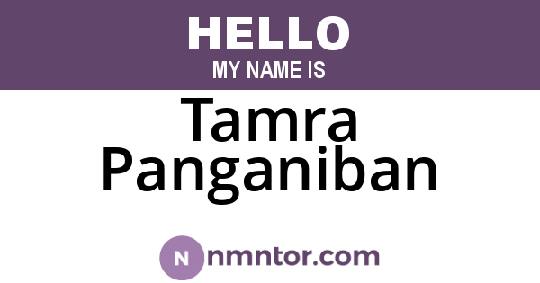 Tamra Panganiban