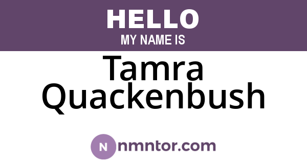 Tamra Quackenbush