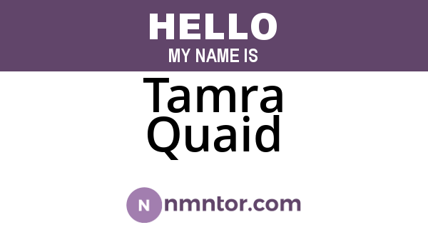 Tamra Quaid