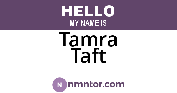 Tamra Taft