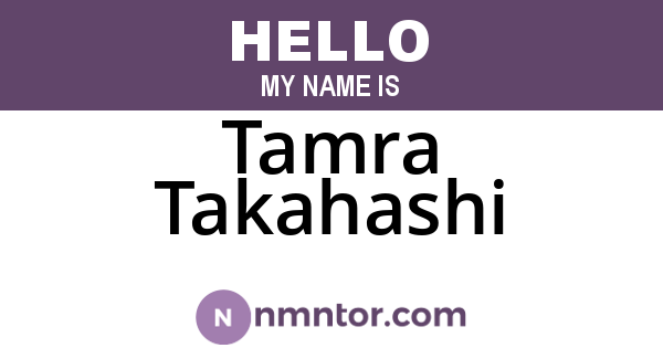 Tamra Takahashi