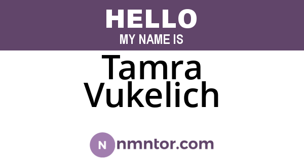 Tamra Vukelich