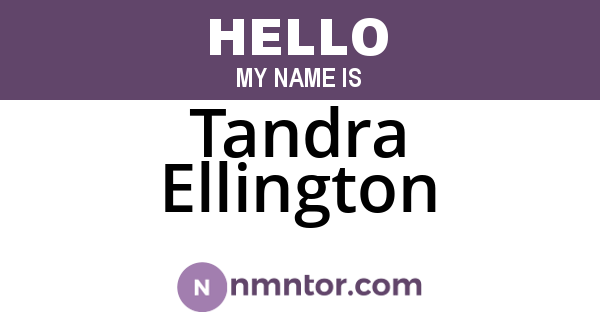Tandra Ellington
