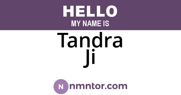Tandra Ji