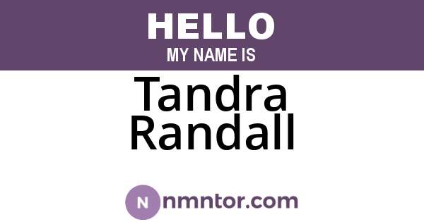 Tandra Randall