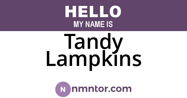 Tandy Lampkins