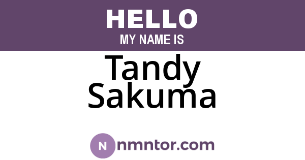 Tandy Sakuma