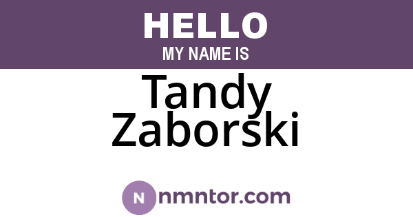 Tandy Zaborski