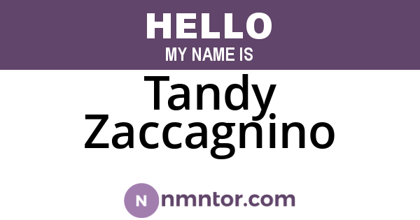 Tandy Zaccagnino