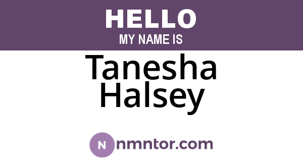 Tanesha Halsey