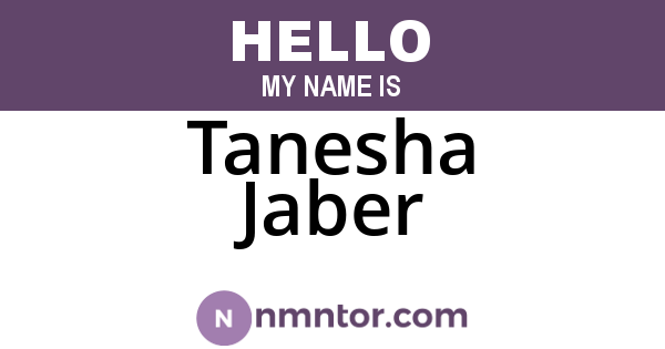 Tanesha Jaber
