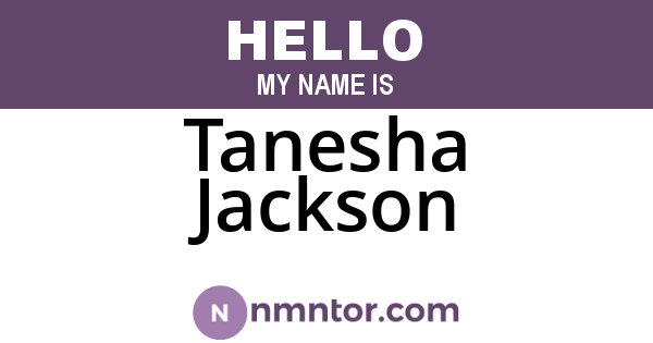 Tanesha Jackson