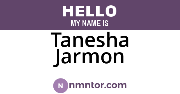 Tanesha Jarmon