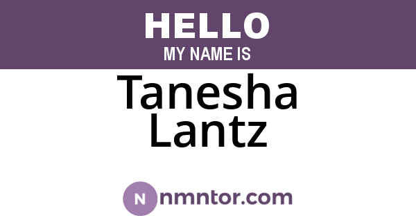 Tanesha Lantz