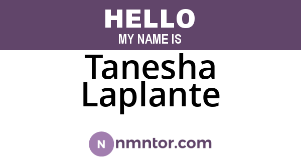 Tanesha Laplante