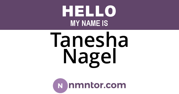 Tanesha Nagel