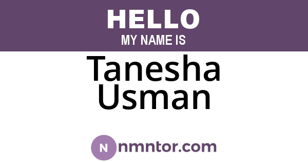 Tanesha Usman