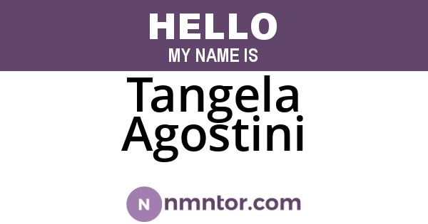 Tangela Agostini