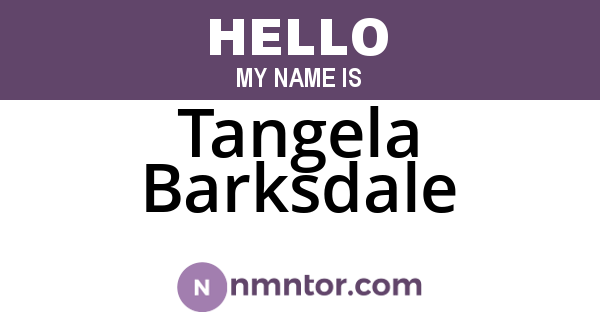 Tangela Barksdale