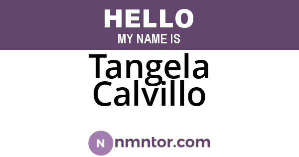 Tangela Calvillo