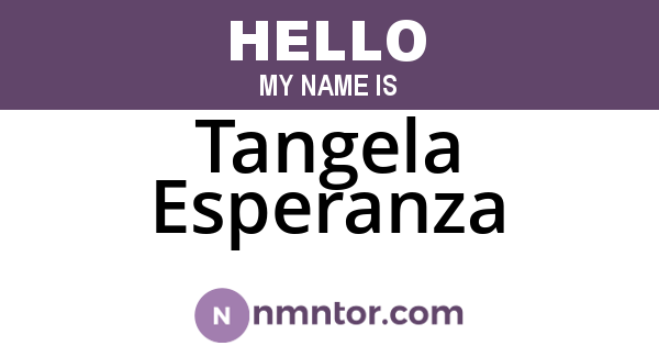 Tangela Esperanza