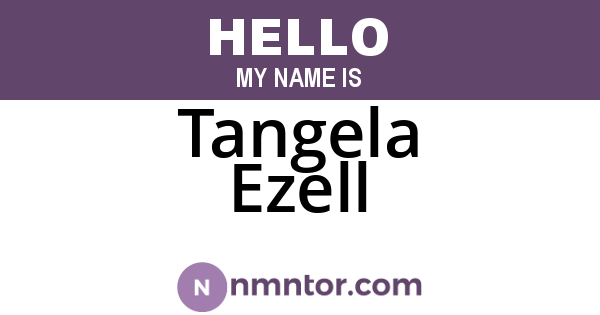 Tangela Ezell