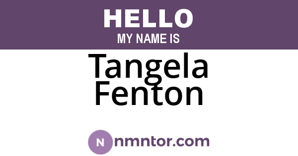 Tangela Fenton