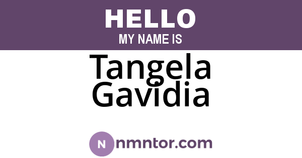 Tangela Gavidia