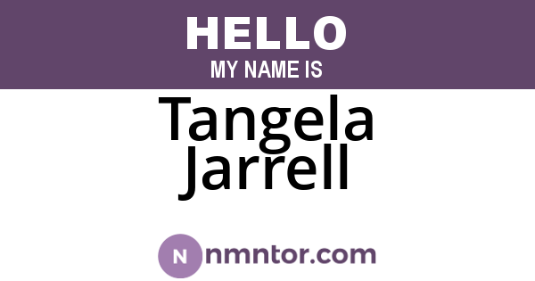 Tangela Jarrell