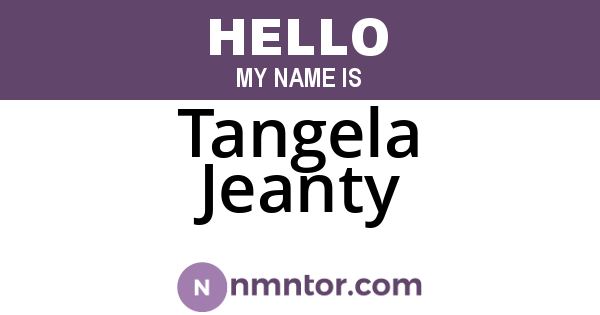 Tangela Jeanty