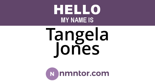 Tangela Jones