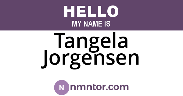 Tangela Jorgensen