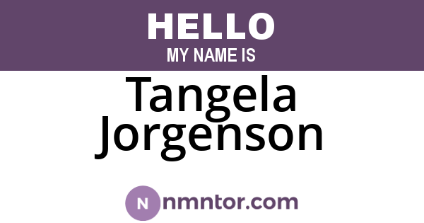 Tangela Jorgenson