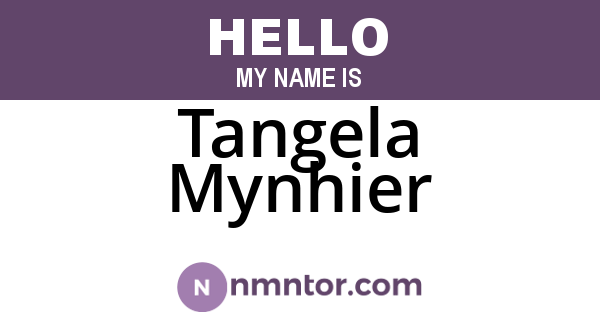 Tangela Mynhier