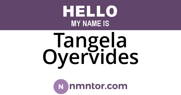 Tangela Oyervides