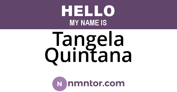 Tangela Quintana