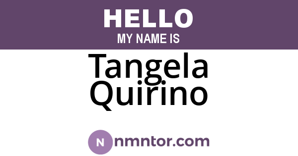 Tangela Quirino