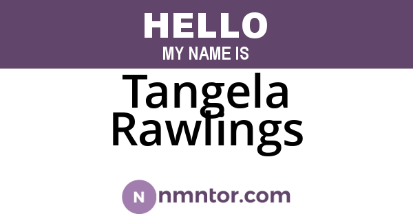 Tangela Rawlings