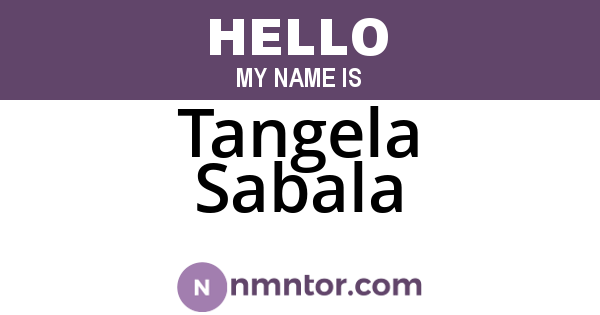 Tangela Sabala